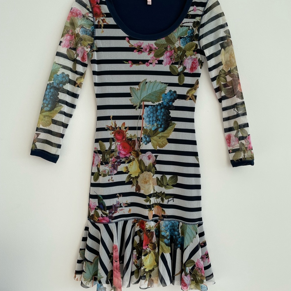 Juicy Couture Floral Striped Dress